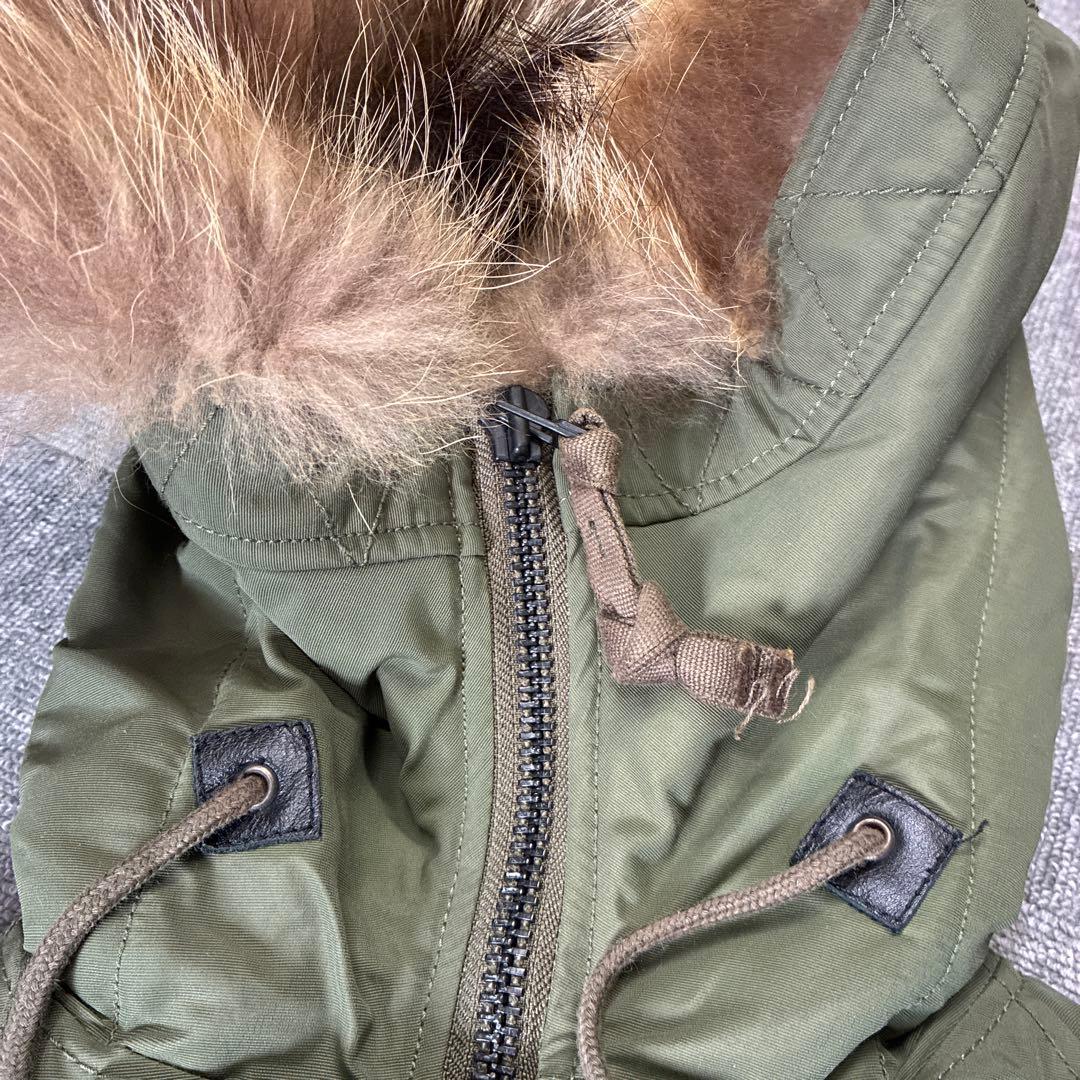 モッズコート　フライトジャケット　リアルファー　 N2B ミリタリー　ナイロン