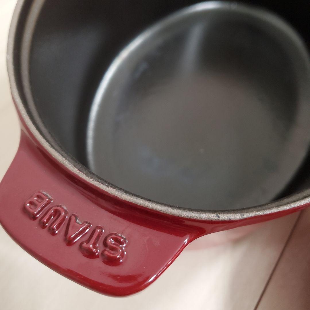 staub LA COCOTTE 赤 オーバル鍋　23cm