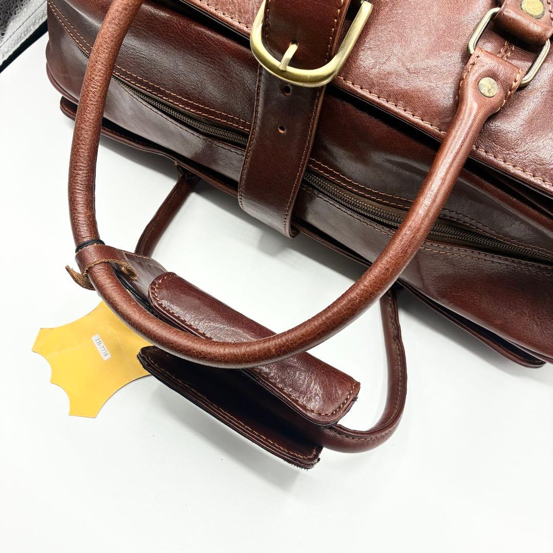 【極美品】⭐️スノビスト Snobbist オールレザーボストンバッグ 2WAY