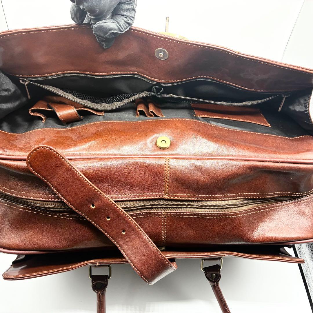 【極美品】⭐️スノビスト Snobbist オールレザーボストンバッグ 2WAY