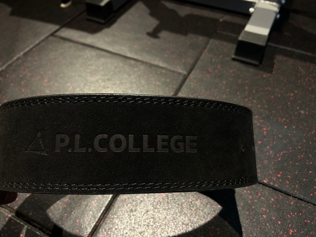 P.L.COLLEGE トレーニングパワーベルト 黒