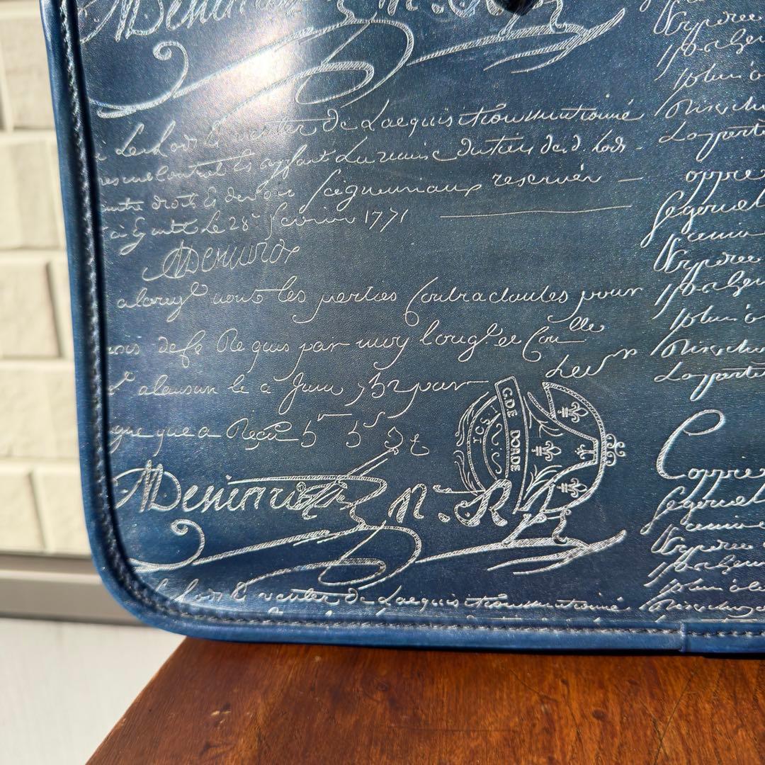 特注 定価65万 ベルルッティ アンジュールミニ スクリットレザーブリーフケース