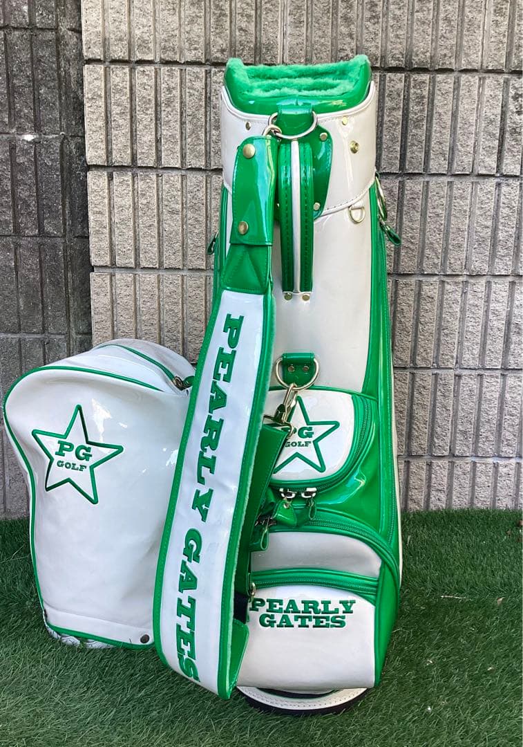 ち*ん様 パーリーゲイツエナメルキャディバッグ