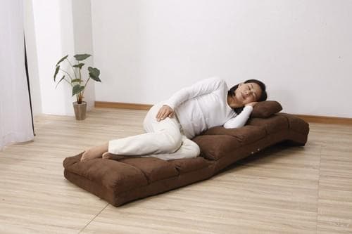 □NEWふかふかリラックスチェアDX 肘あり ブラウン　座椅子