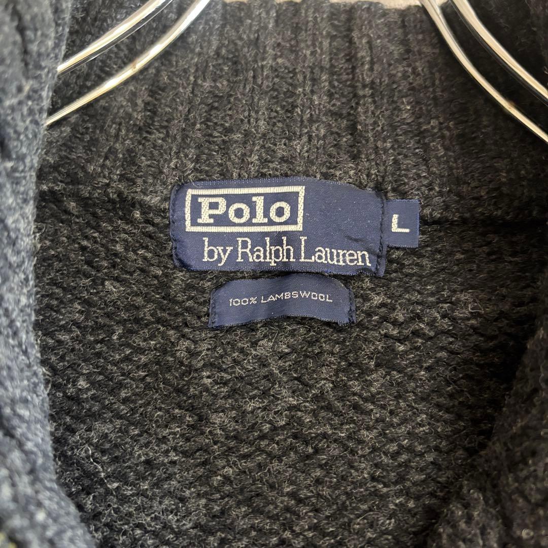 Polo by Ralph Lauren 90s ポロ ドライバーズニット 黒