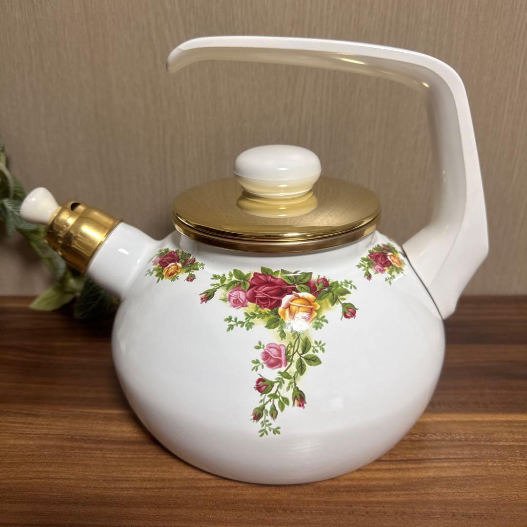 (未使用・送料無料】ロイヤルアルバート オールドカントリーローズ ケトル ヤカン