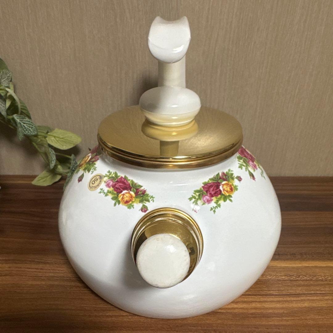 (未使用・送料無料】ロイヤルアルバート オールドカントリーローズ ケトル ヤカン