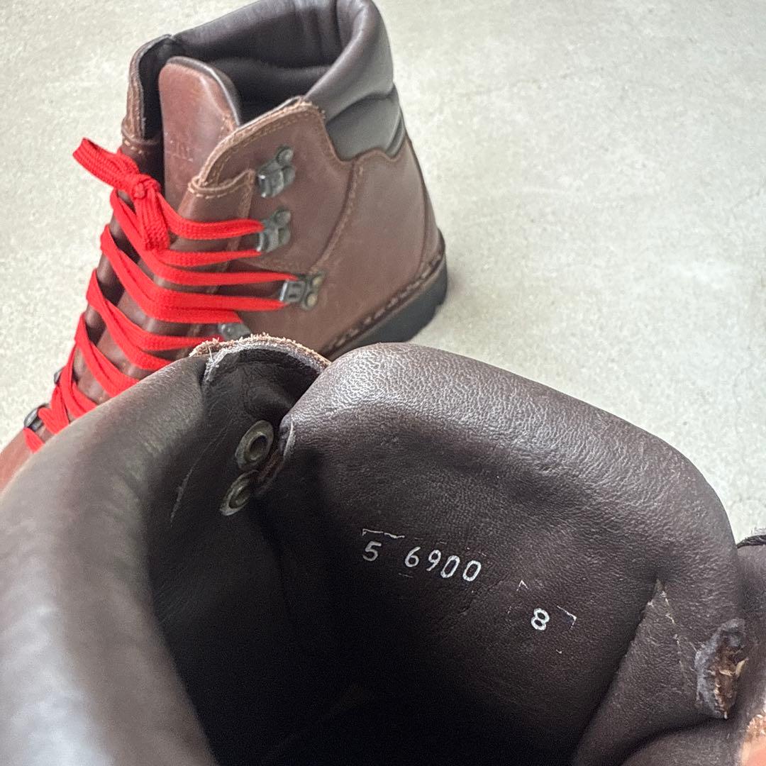 ⚪︎美品　Dunham ブラウンレザー ハイカットブーツ　マウンテン　ビンテージ