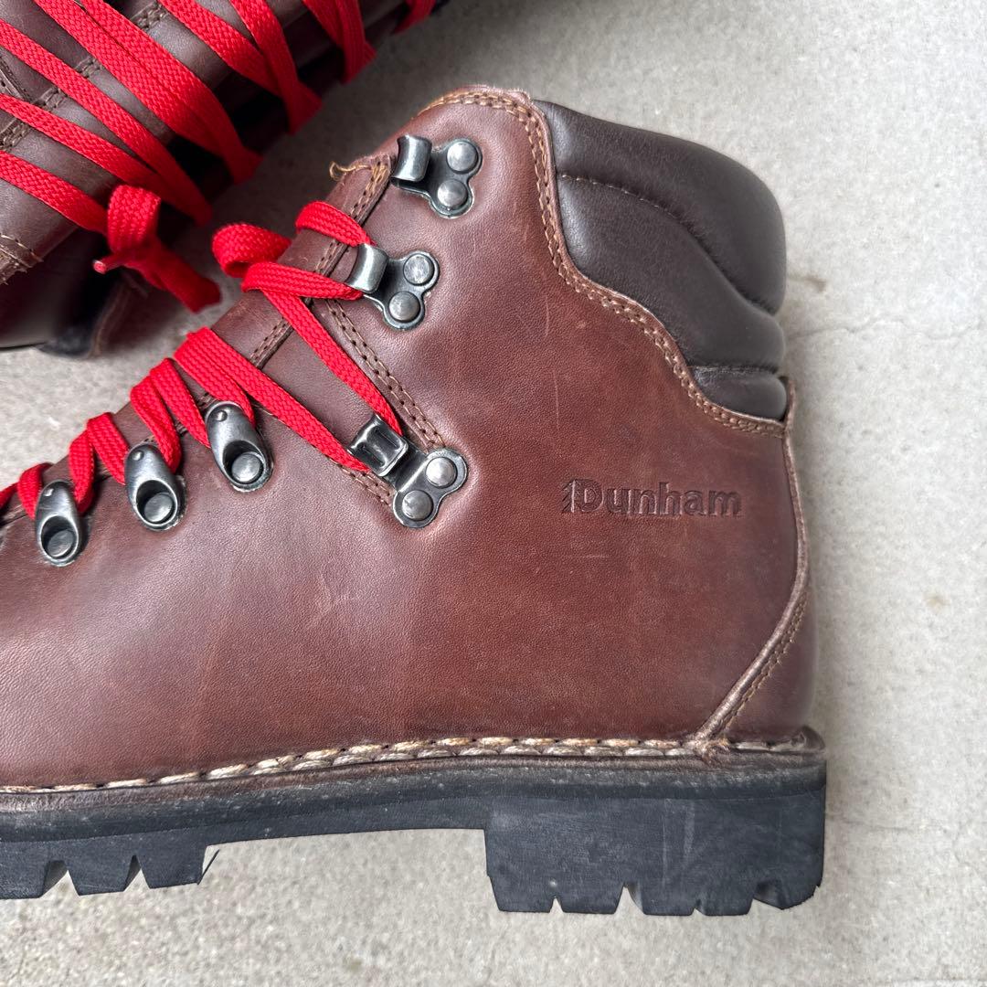 ⚪︎美品　Dunham ブラウンレザー ハイカットブーツ　マウンテン　ビンテージ