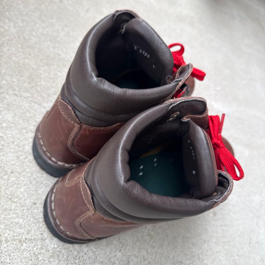 ⚪︎美品　Dunham ブラウンレザー ハイカットブーツ　マウンテン　ビンテージ