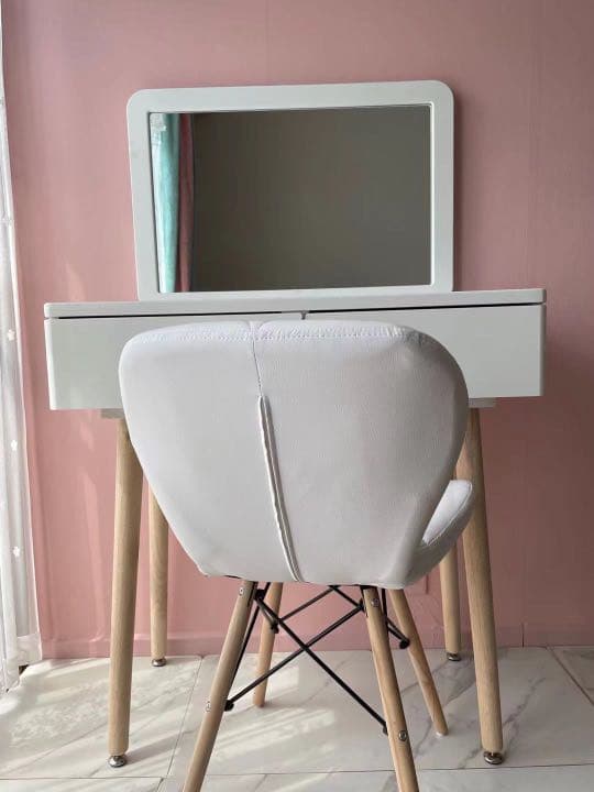 ドレッサー 北欧風 鏡台 オシャレ ホワイト 姫系