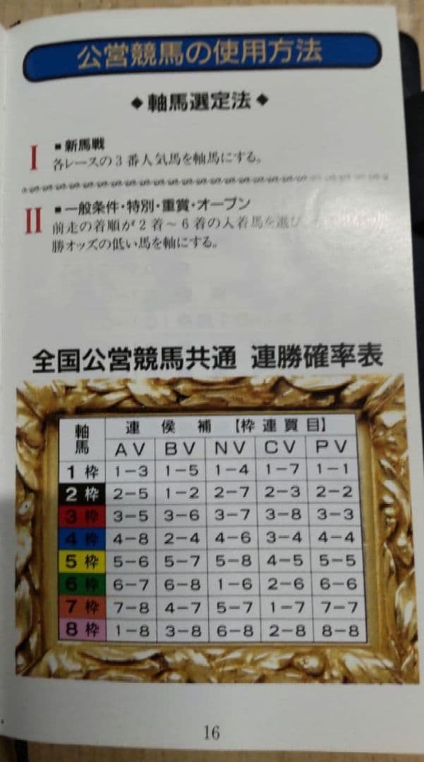 【レア】競馬必勝本  『覇王』