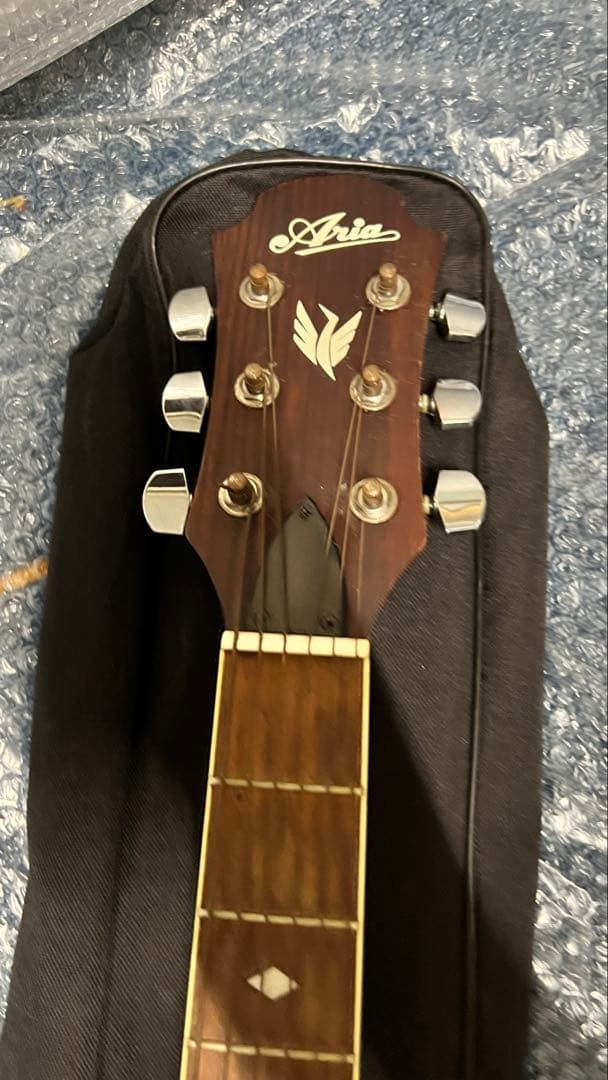 送料込! 美品 エレアコ ARIA AMB-35 グリーン　サンバースト