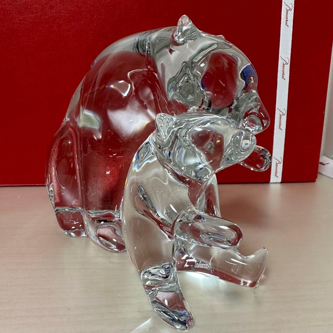 バカラ　親子　クマ　フィギュアリン　美品