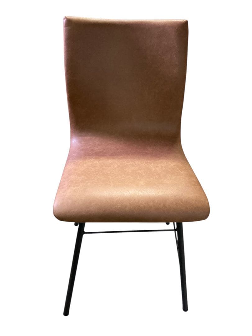 美品　ダイニングチェア　クラッシュゲートCrash Gate　ブラウン&キャメル