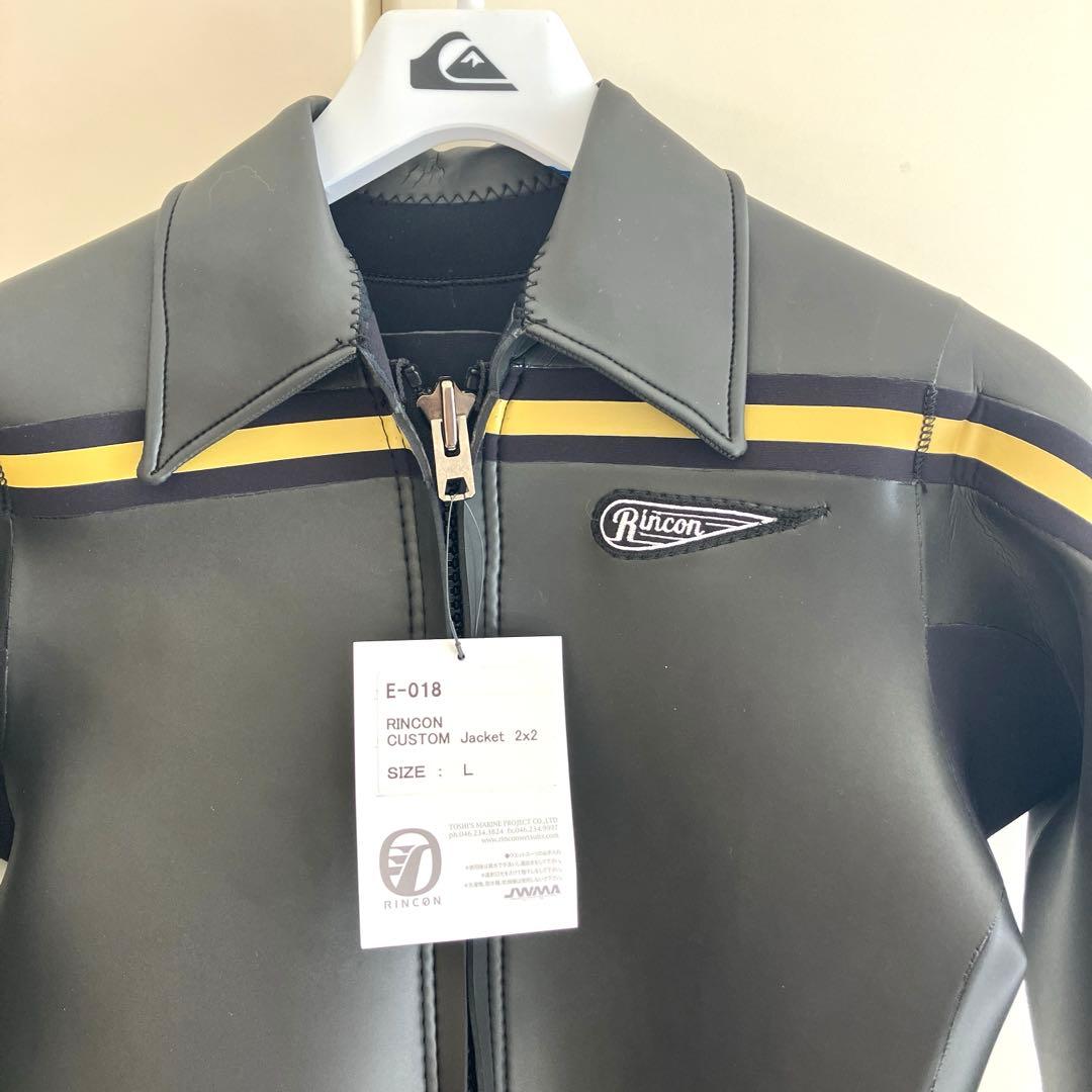 L 新品　RINCON 　リンコン　黒　2mm フロントジップ　長袖タッパー