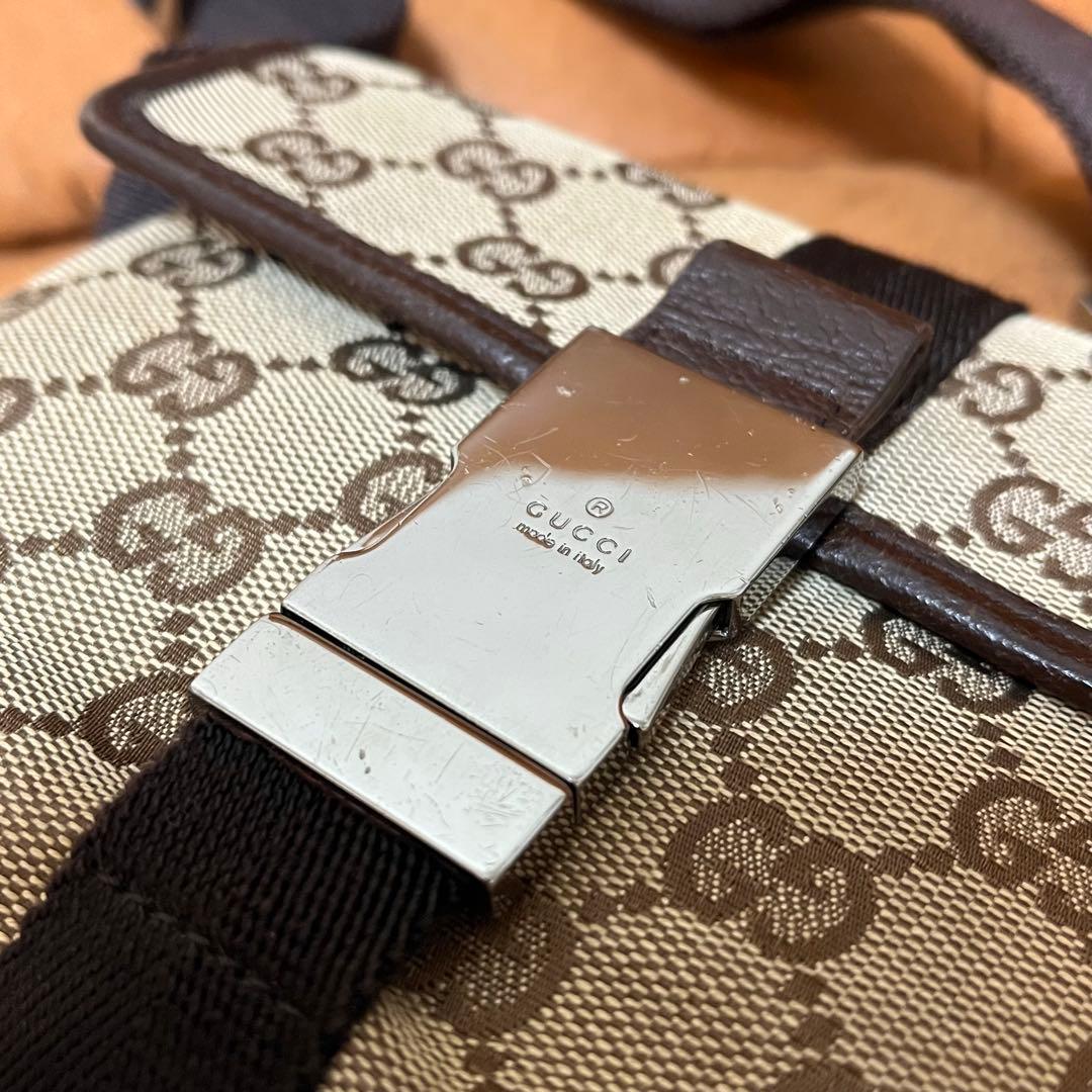 GUCCI グッチ GG柄 ボディバッグ　ウエストポーチ 131236