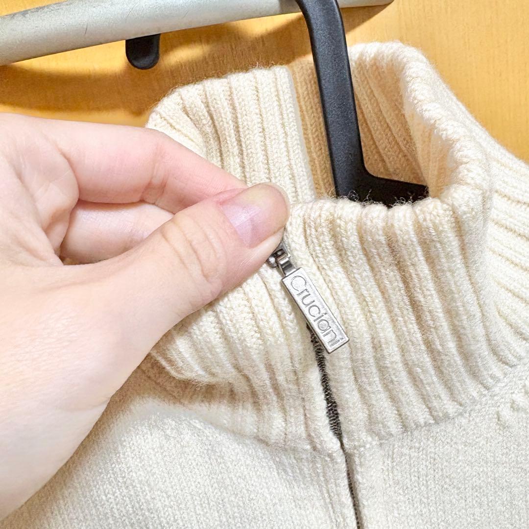 Cruciani クルチアーニ ウール　ジップ アップ ニット　ドライバーズ