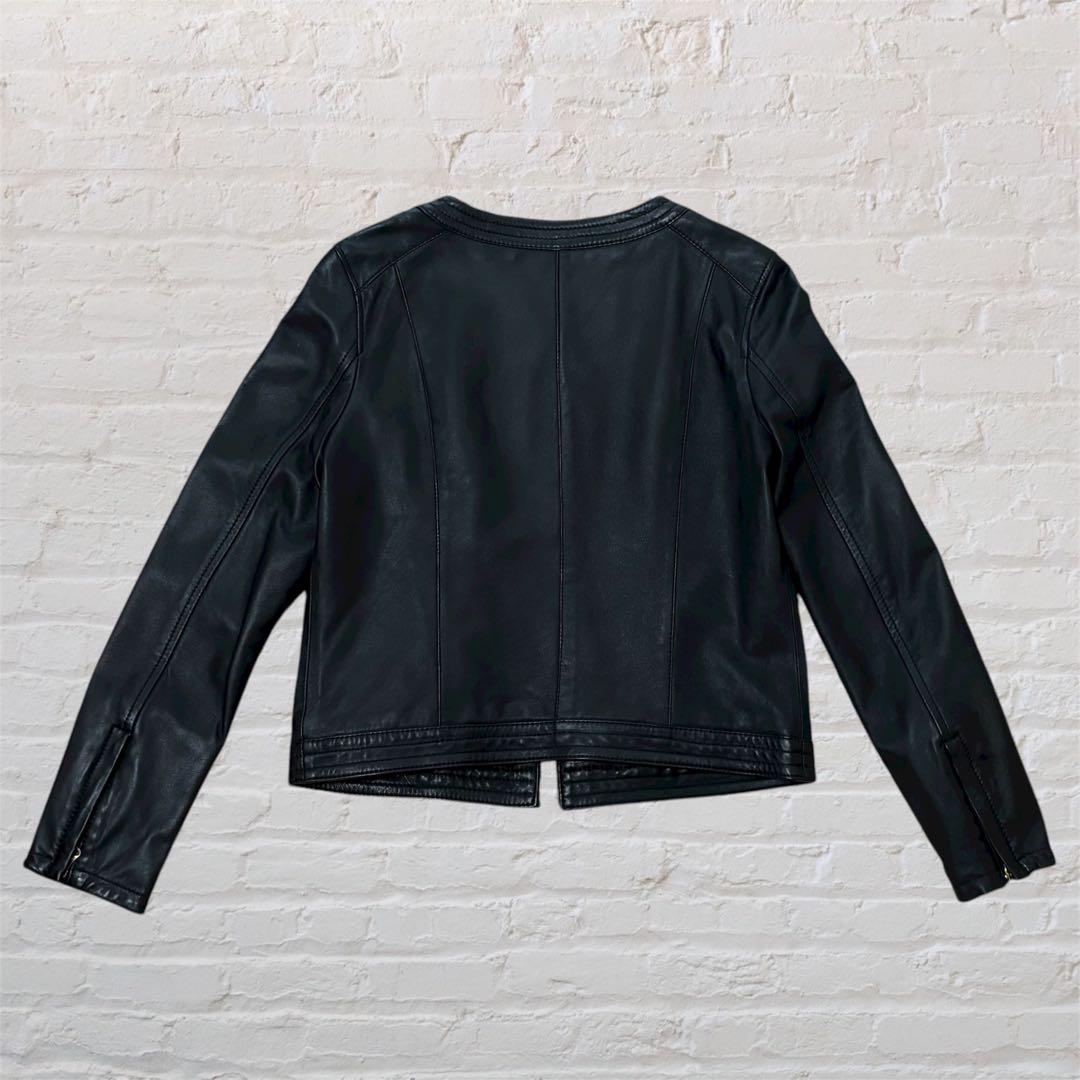 any SiS エニィスィス　ラムレザー　ライダースジャケット　美品　本革　黒