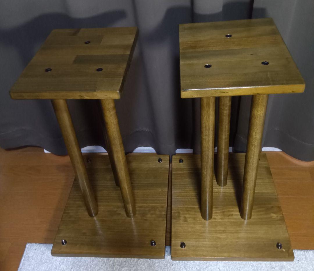 自作　木製スピーカースタンド 2個セット