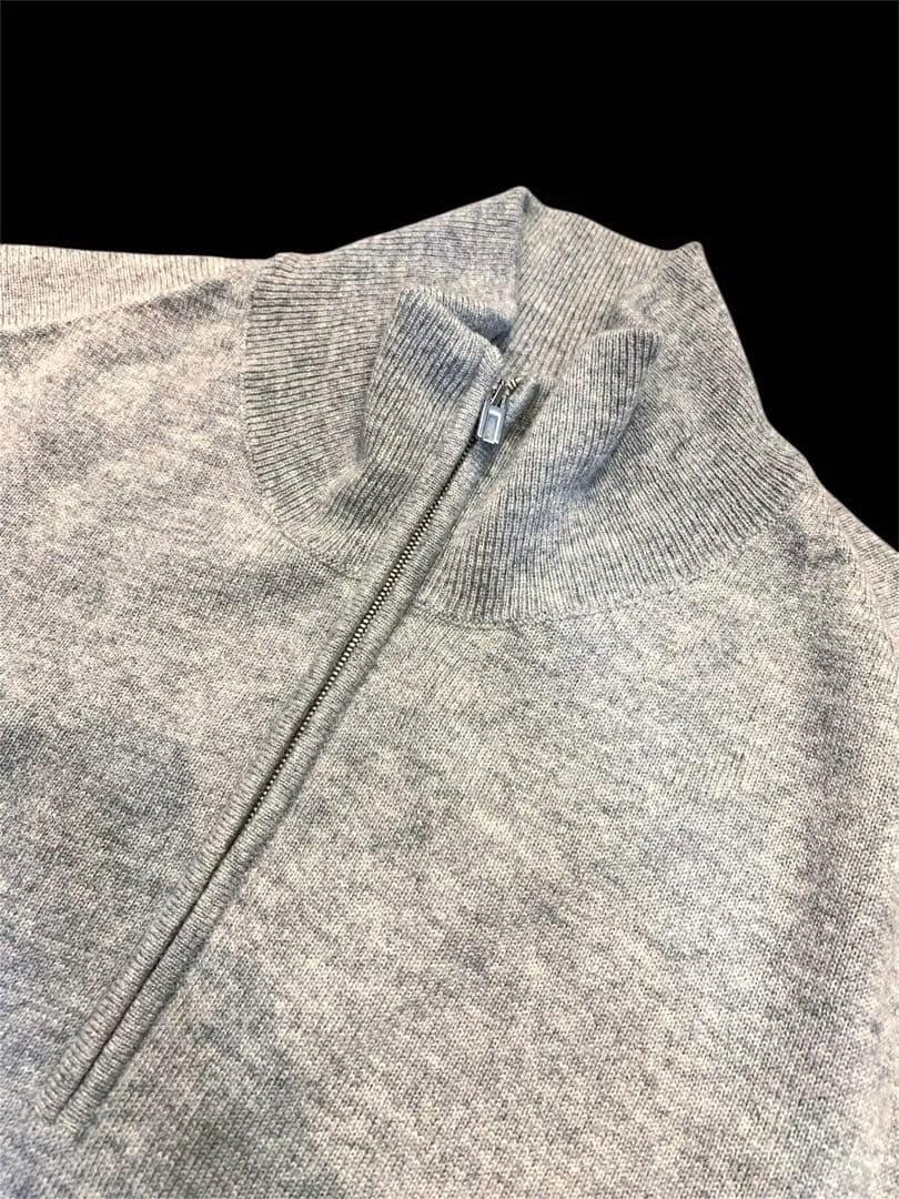 ✨美品正規品✨HERMES(エルメス)カシミヤ100%グレージップアップセーター