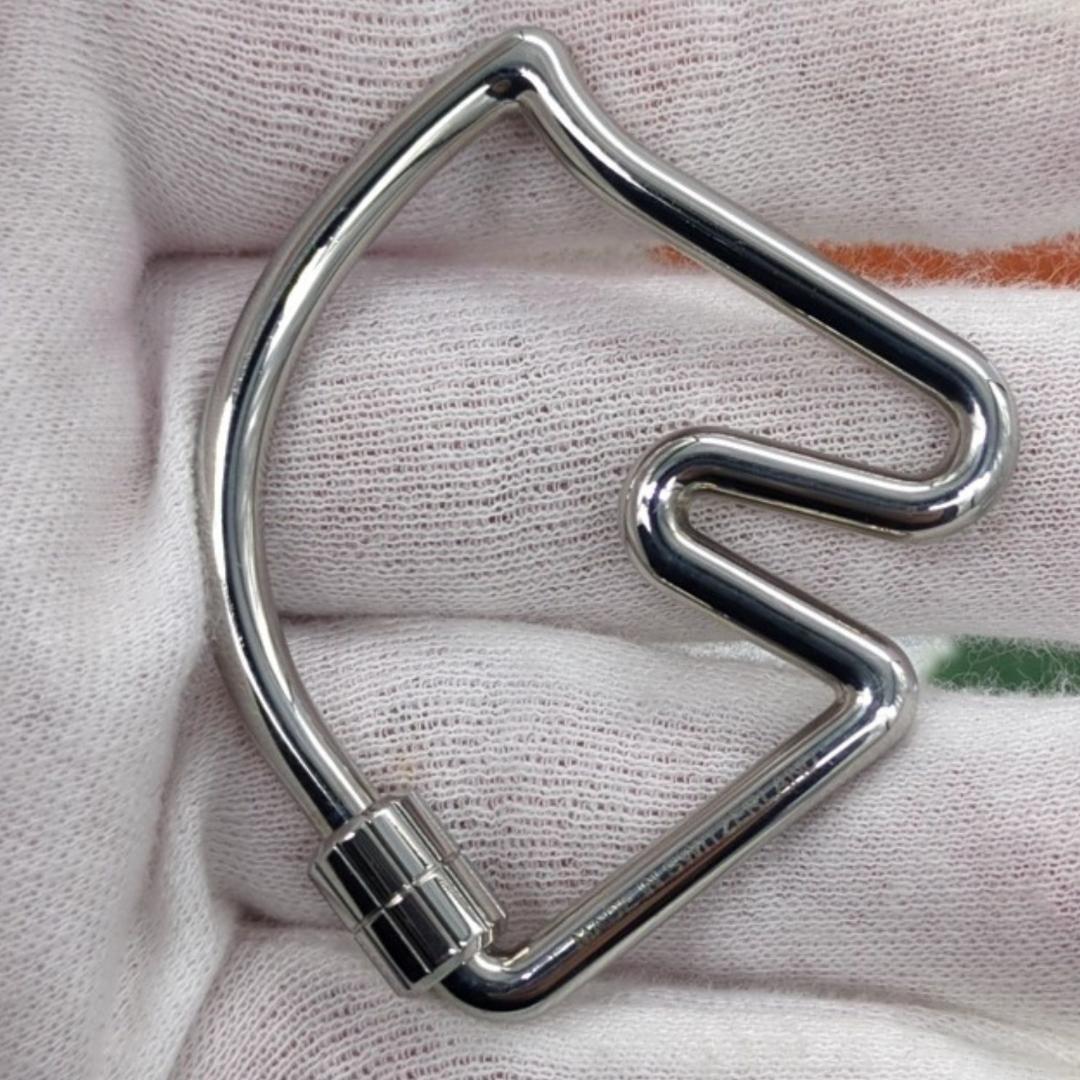 エルメス シュバル キーリング キーリング　チャーム シルバー メタル