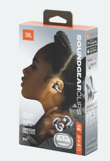 JBL Soundgear Clips完全ワイヤレスイヤホンイヤーカフ型ホワイト