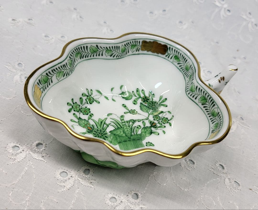 未使用✨高級✨ヘレンド インドの華 オープンシュガー 小皿 小物入れ