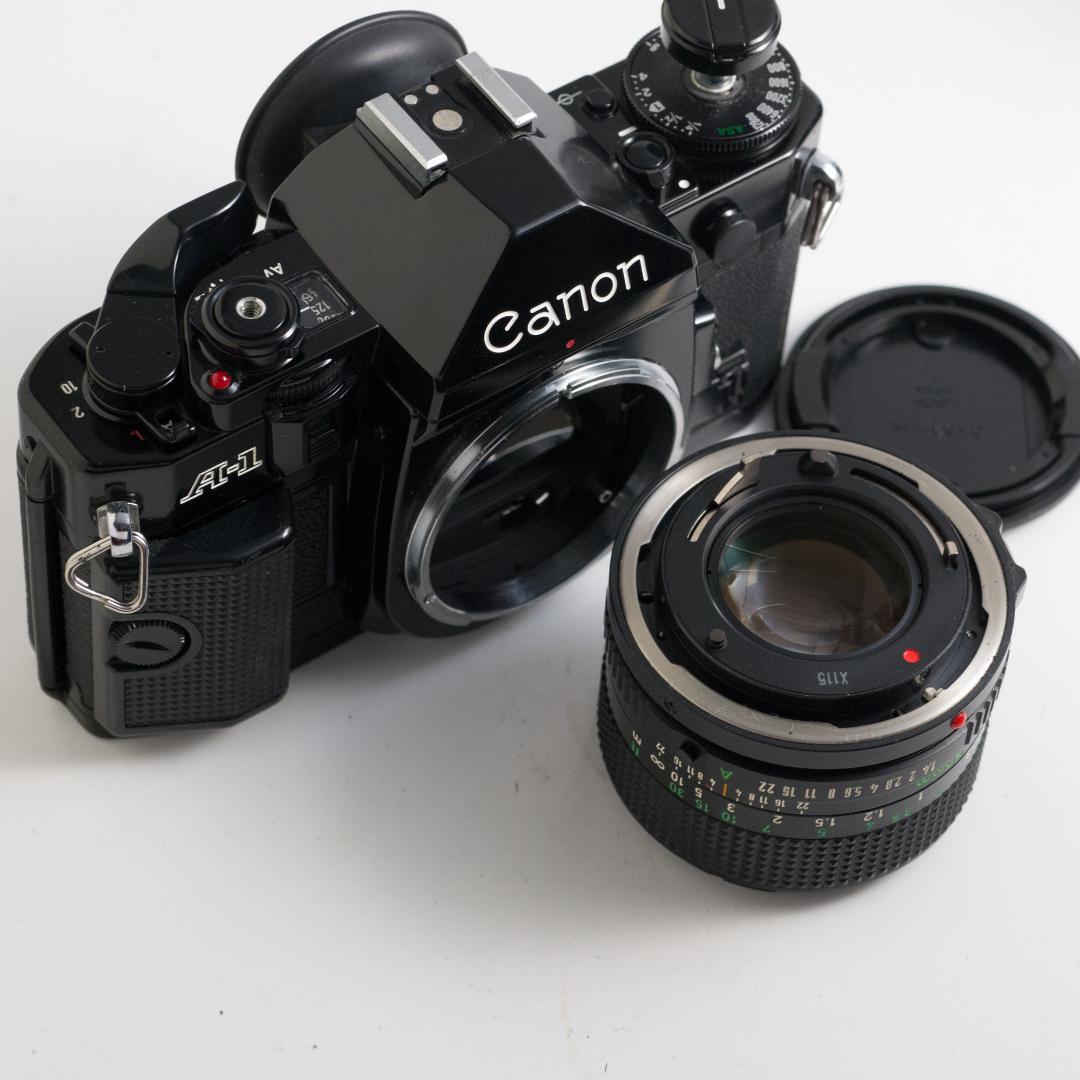 動作確認済 撮影確認済 キヤノン A-1 nFD50mm f1.4付
