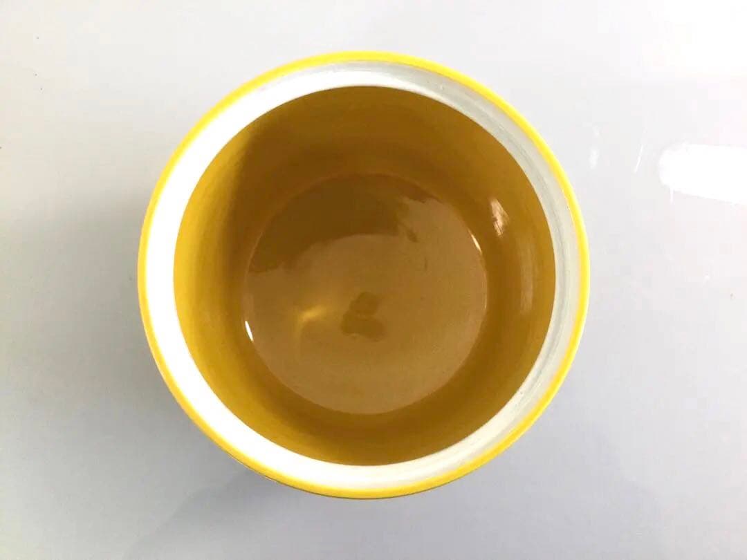 黄交趾水指 錦鳳凰絵 銘無し 茶道具 T867