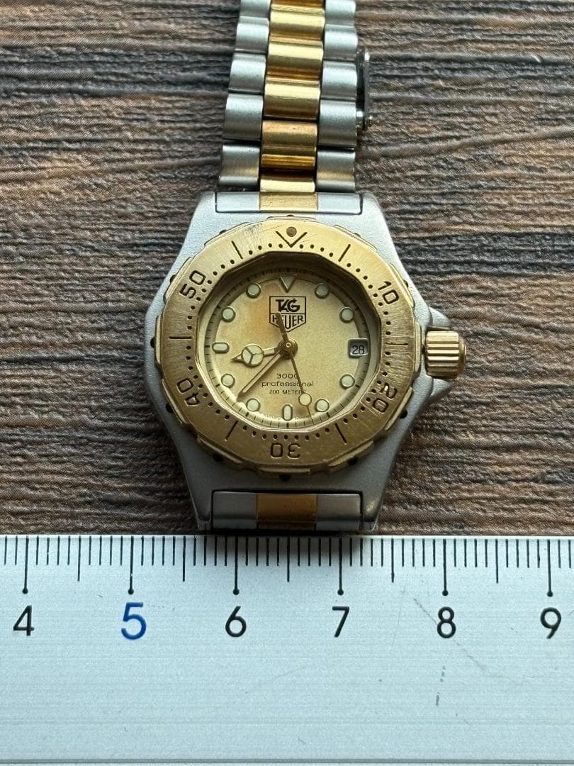 稼働　TAG HEUER 935.408 タグホイヤー 3000 ゴールド