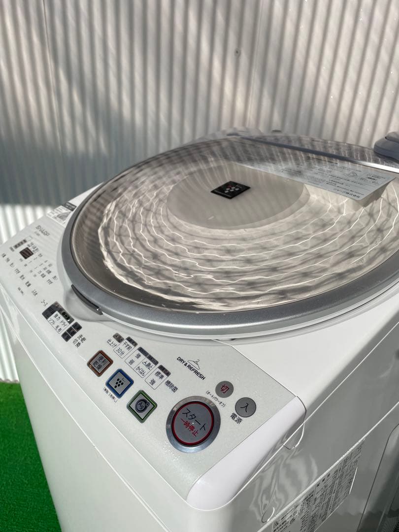 871 シャープ 穴なし槽 8kg洗濯乾燥機 プラズマクラスター搭載 黒カビ抑制