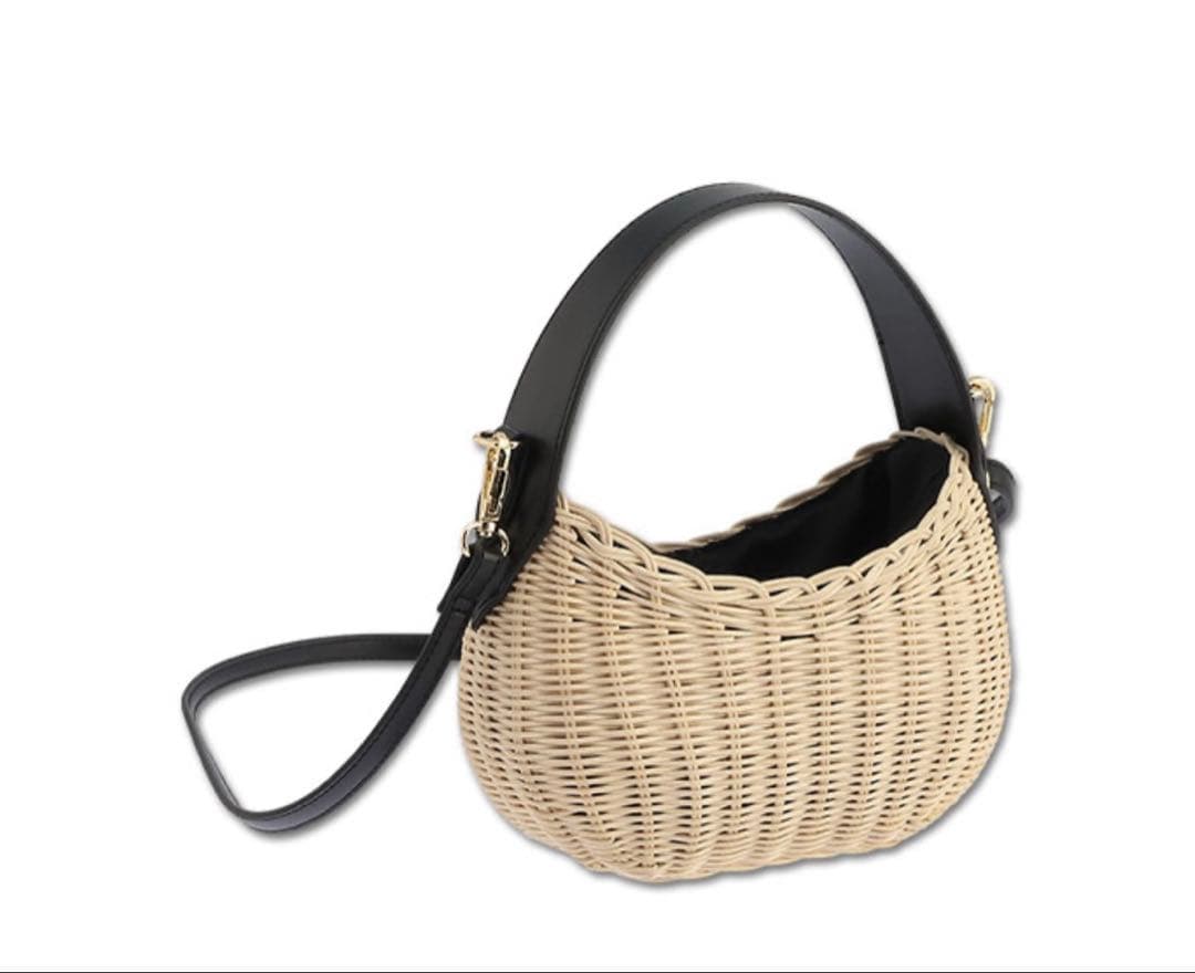 ラタンデイジーパッチ 2WAYショルダー