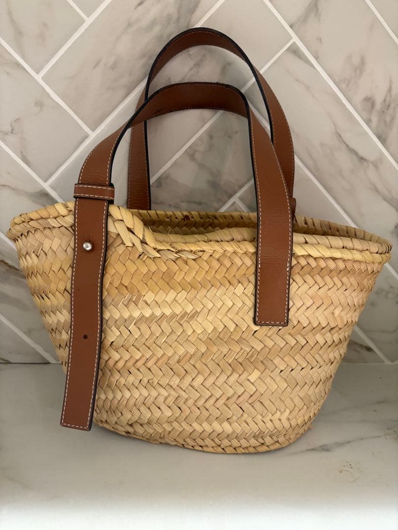 LOEWE かごバッグ ベージュ/ブラウン