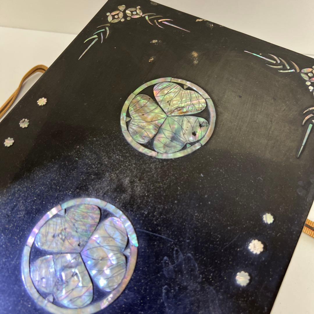 時代　木彫螺鈿印籠、宝石四段ケース　32×23×16㎝東Y8-02101F☆2F