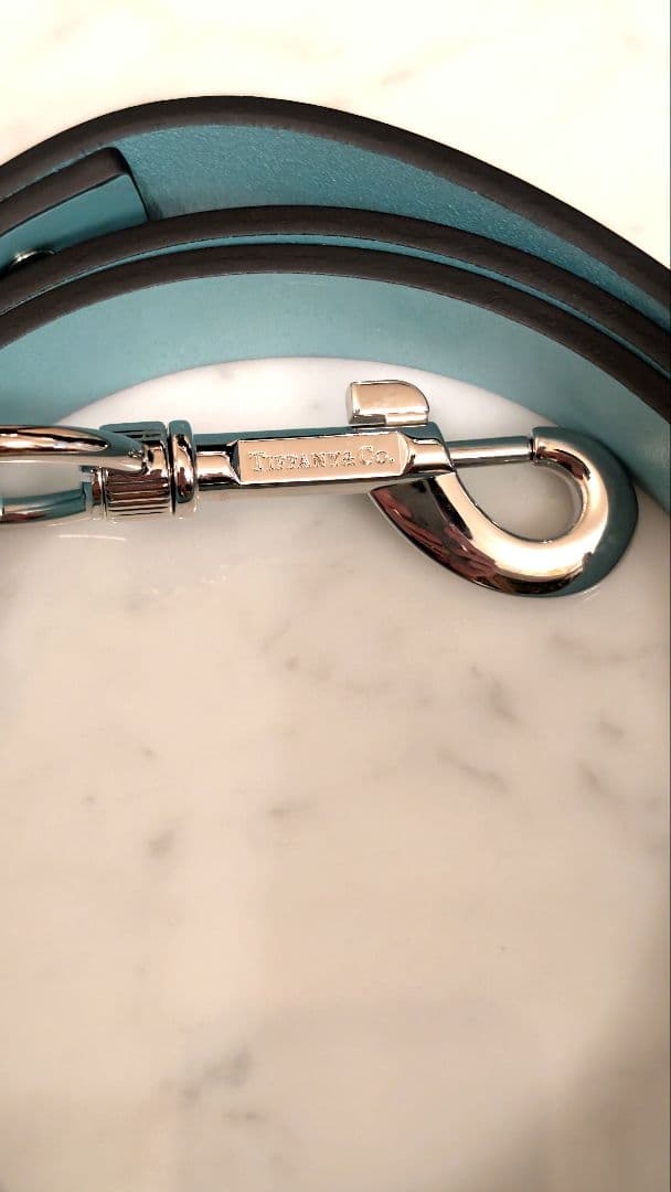 ■試着のみ 新品未使用 TIFFANY 首輪+リードセット Lサイズ 中〜大型犬