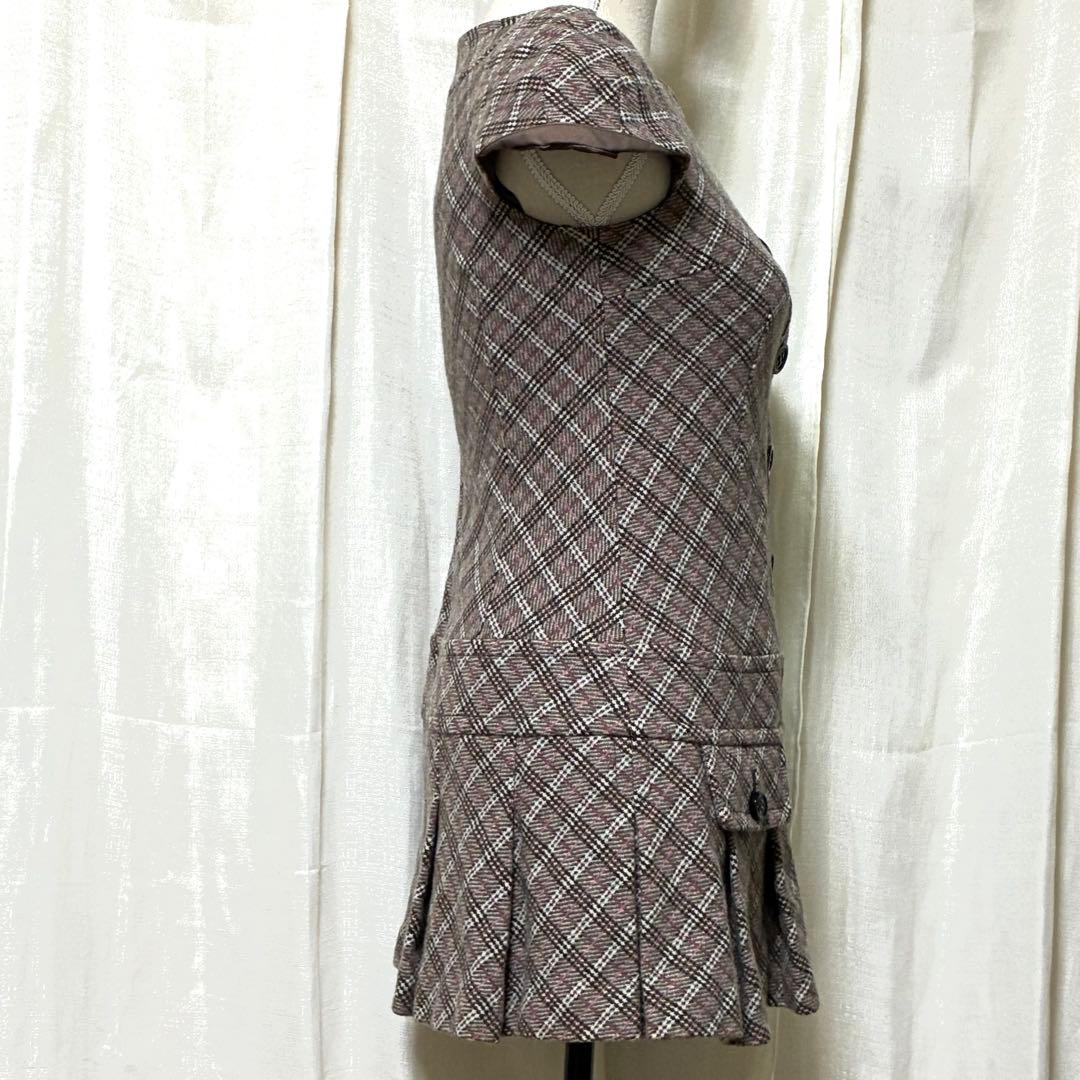 バーバリーブルーレーベル ミニワンピース ノバチェック 吉川ひなのさん着用