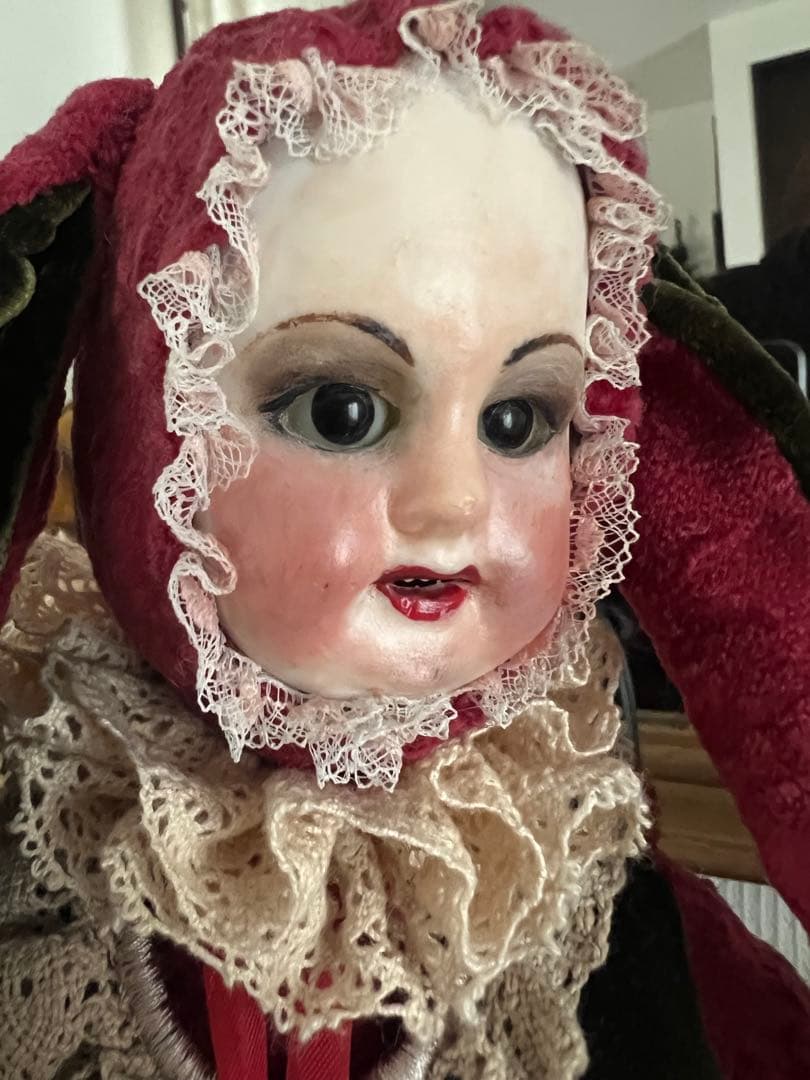 アンティーク動物コスチューム人形 ドール アンティーク　ビスクドール 人形