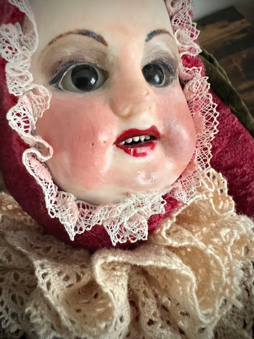 アンティーク動物コスチューム人形 ドール アンティーク　ビスクドール 人形