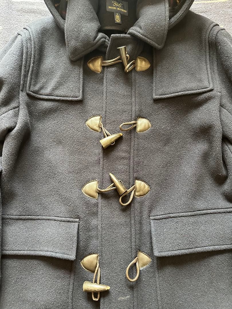 brooks brothers 346 イタリア製　ダッフルコート　ネイビー