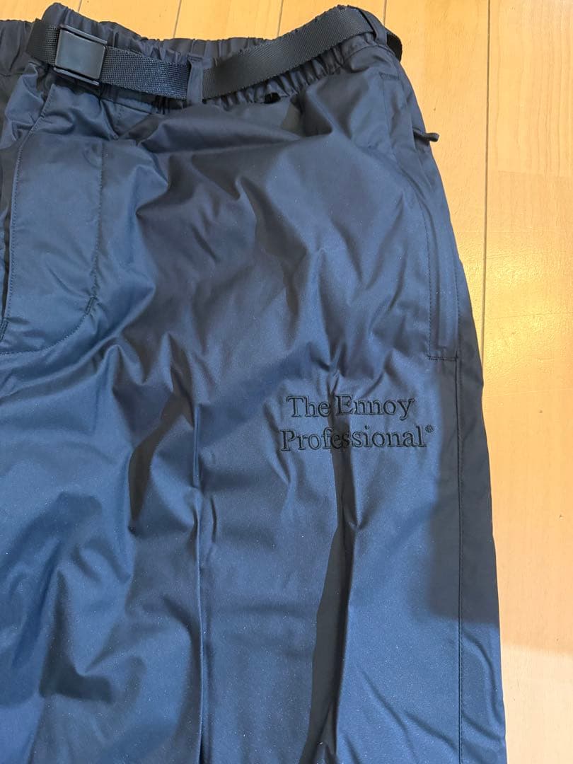 【ENNOY】中綿ナイロンパンツ. Mサイズ　ブラックPADDED PANTS