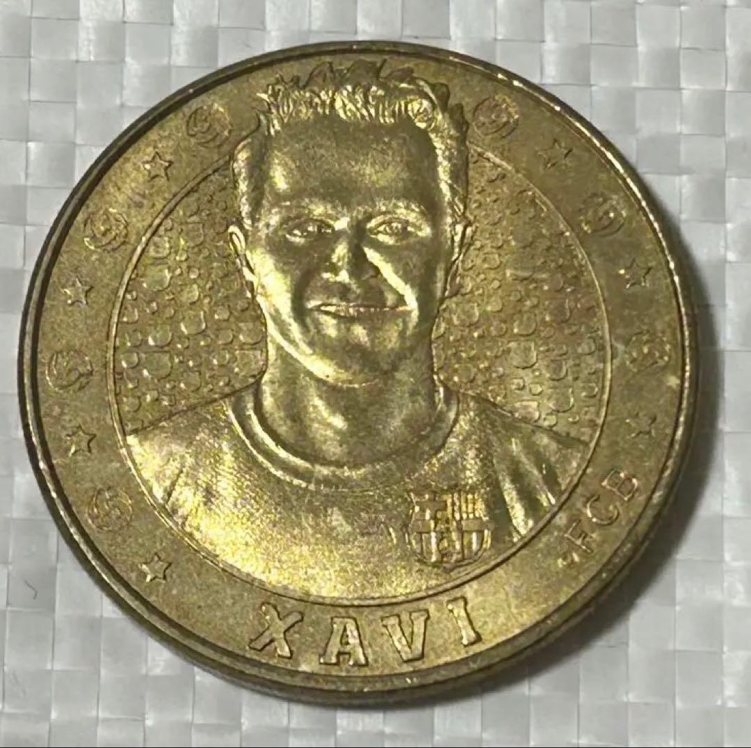 FCバルセロナのシャビ選手の記念メダル