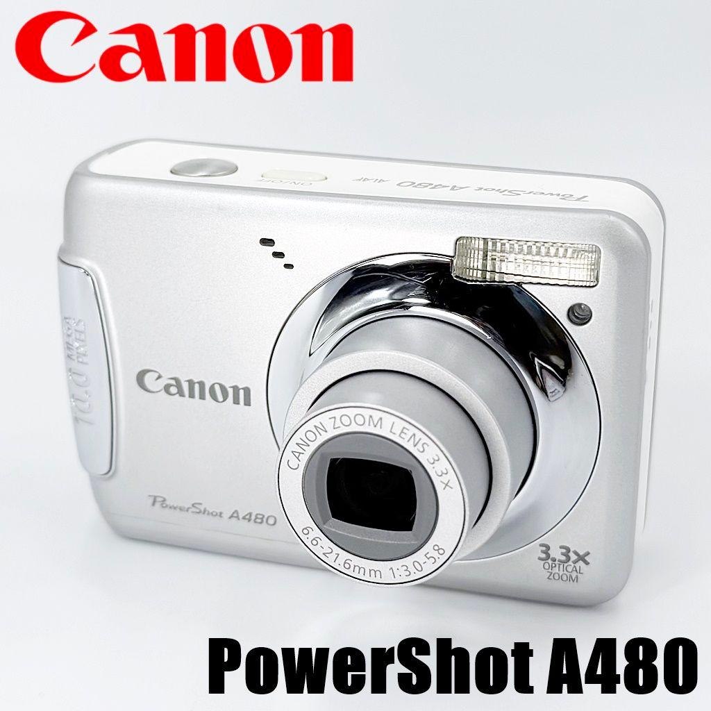 キヤノン PowerShot A480 シルバー コンデジ カメラ 中古