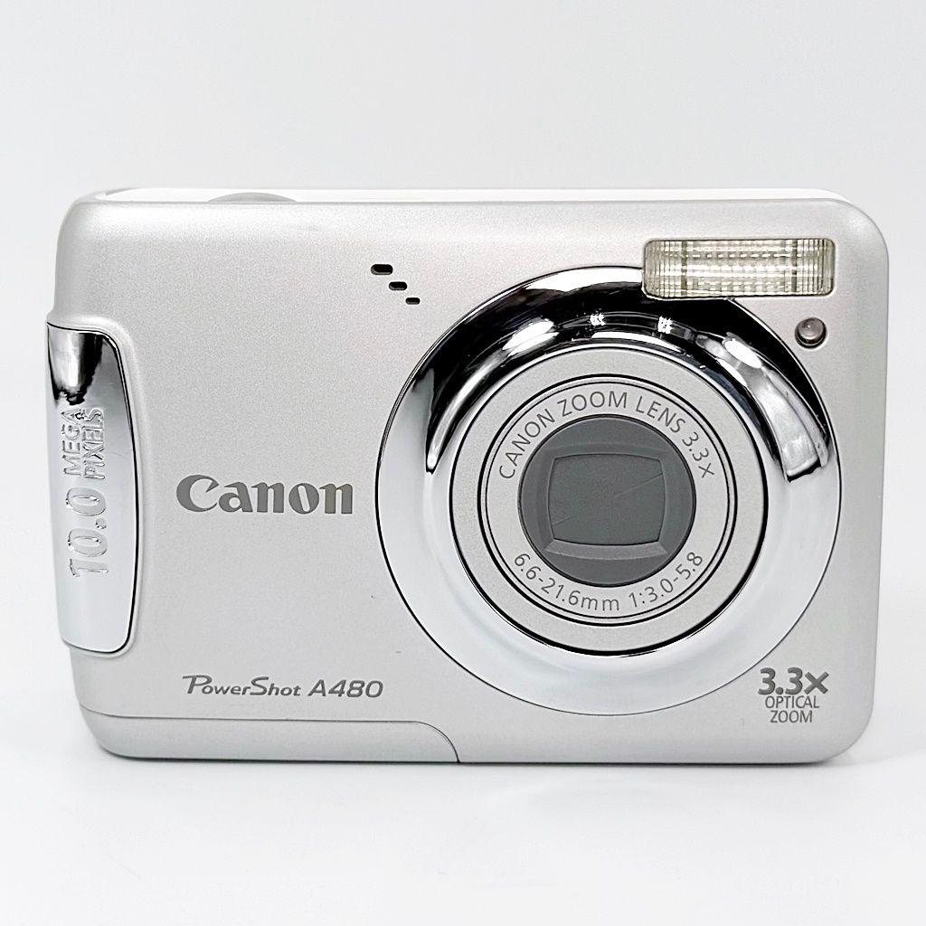 キヤノン PowerShot A480 シルバー コンデジ カメラ 中古