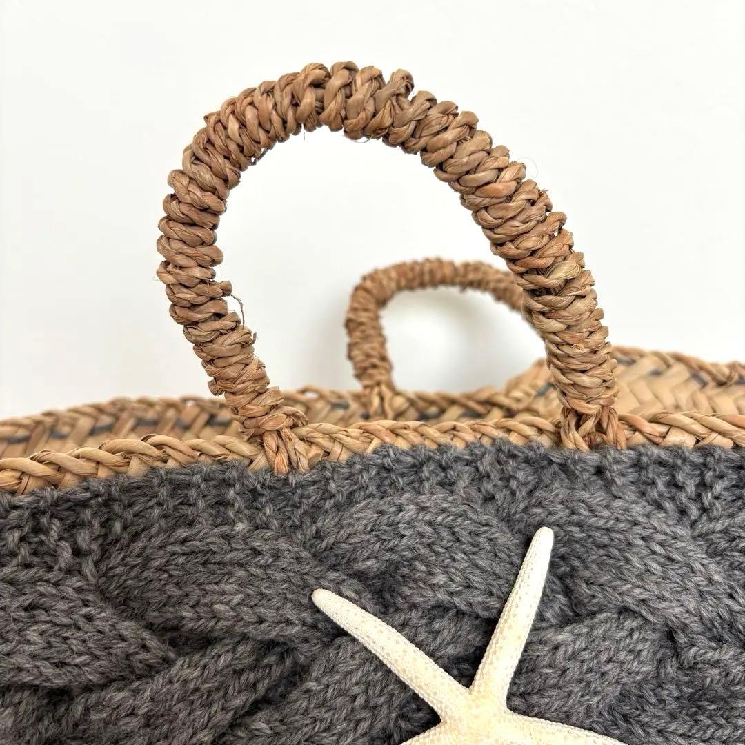 ビヨンドザリーフ かごバッグ 大きいサイズ インナー付きインテリア 西海岸