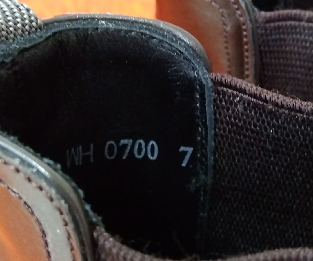 WH ダブルエイチ サイドゴアブーツ　新品未使用　US7 ダークブラウン