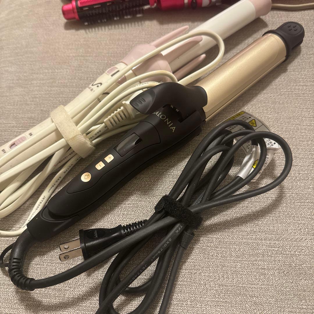 VODANA ヘアアイロン6点セット SALONIAバッグ、ブラシ付