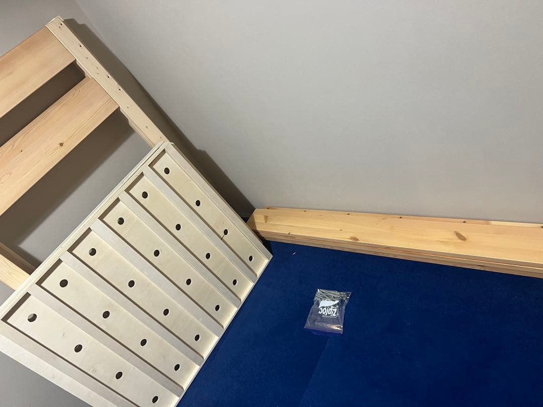 引取限定　無印　パイン材ミドルベッド　販売終了品　廃盤