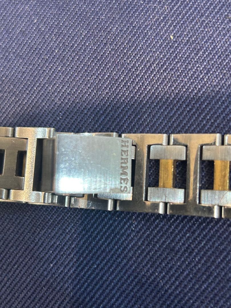 HERMES アナログ時計 ゴールド シルバー
