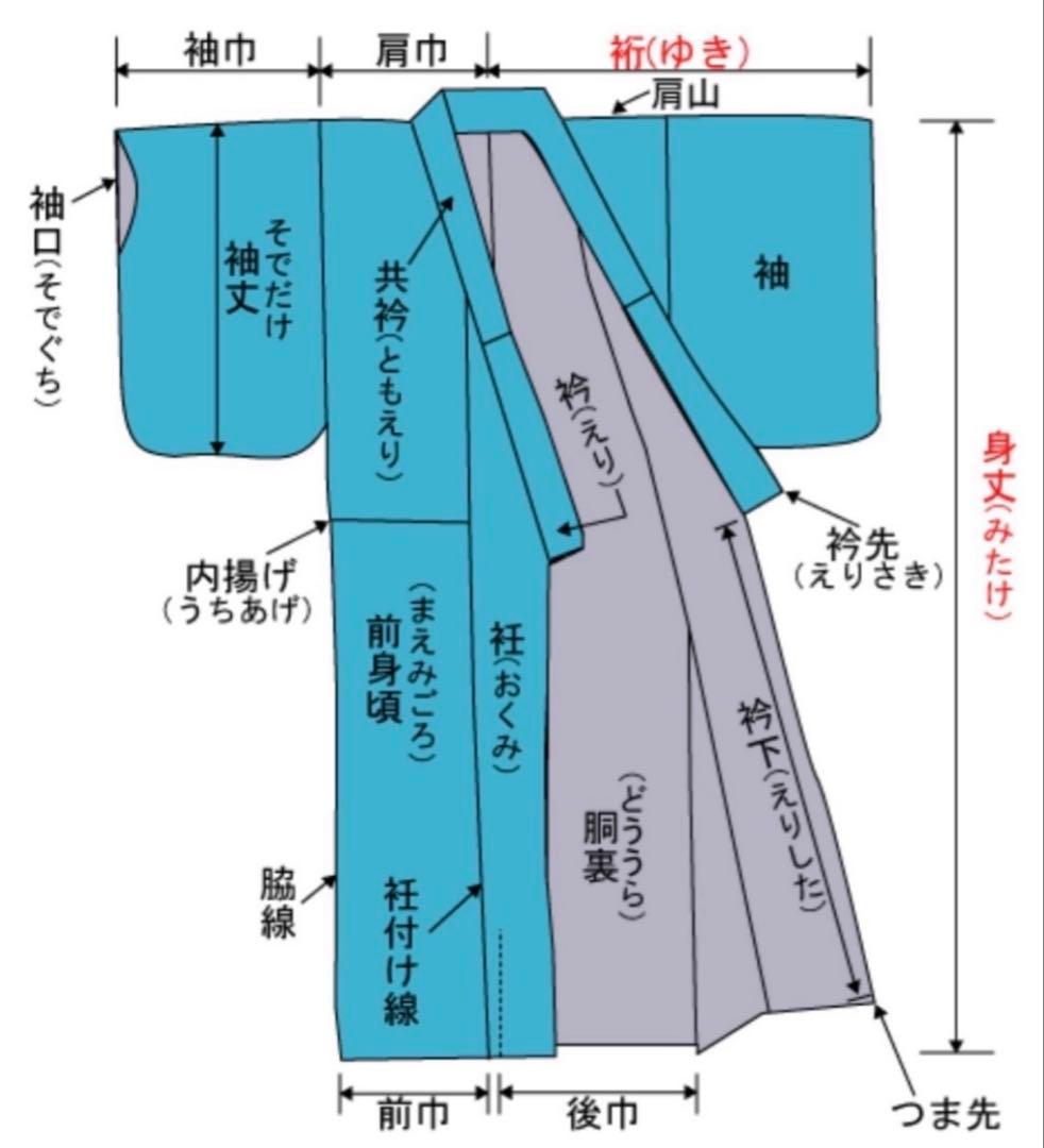 D ◆着物くつろぎ 桜の花模様 金彩 縮緬 正絹 袷 訪問着 着物 K34